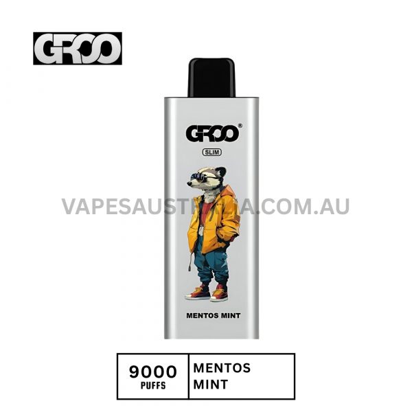 groo slim 9000 puffs mentos mint groo slim 9000 puffs mentos mint