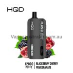 hqd cuvie slick plus 12000 puffs blackberry cherry pomegranate