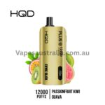 hqd cuvie slick plus 12000 puffs passionfruit kiwi guava