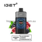 iget one 12000 puffs blackberry cherry pomegranate