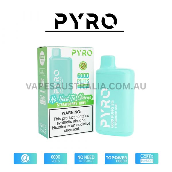 pyro vape 6000 puffs 5% strawberry kiwi pyro vape 6000 puffs 5% strawberry kiwi