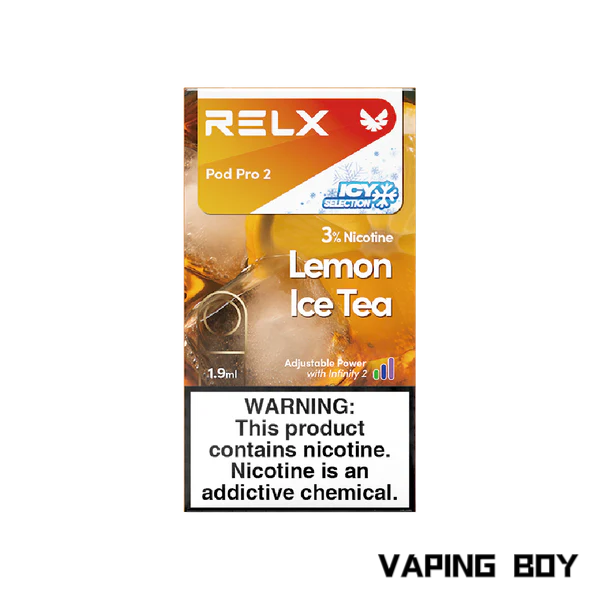 relx infinity pod lemon ice tea