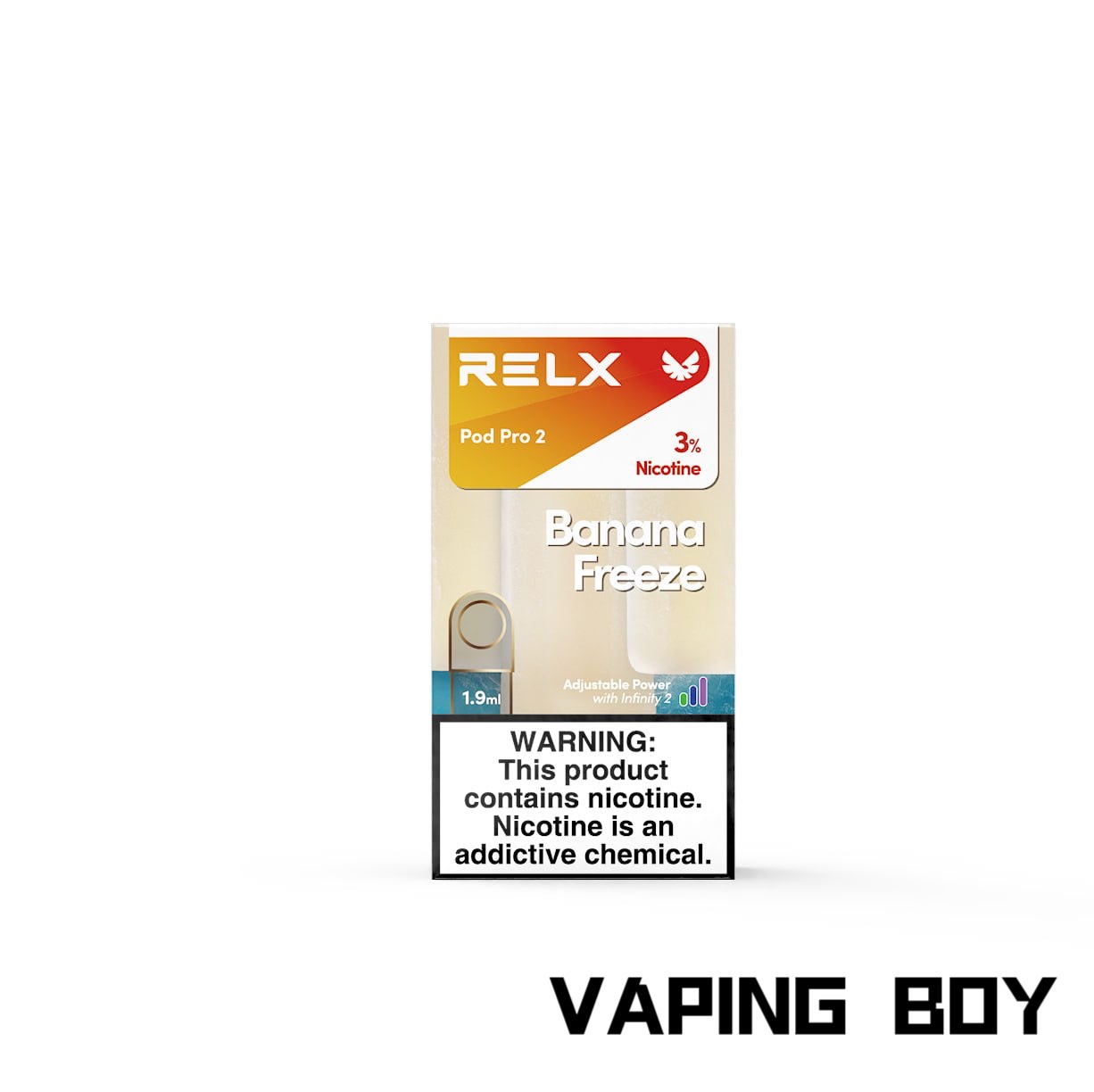 Home relx infinity pod banana freeze