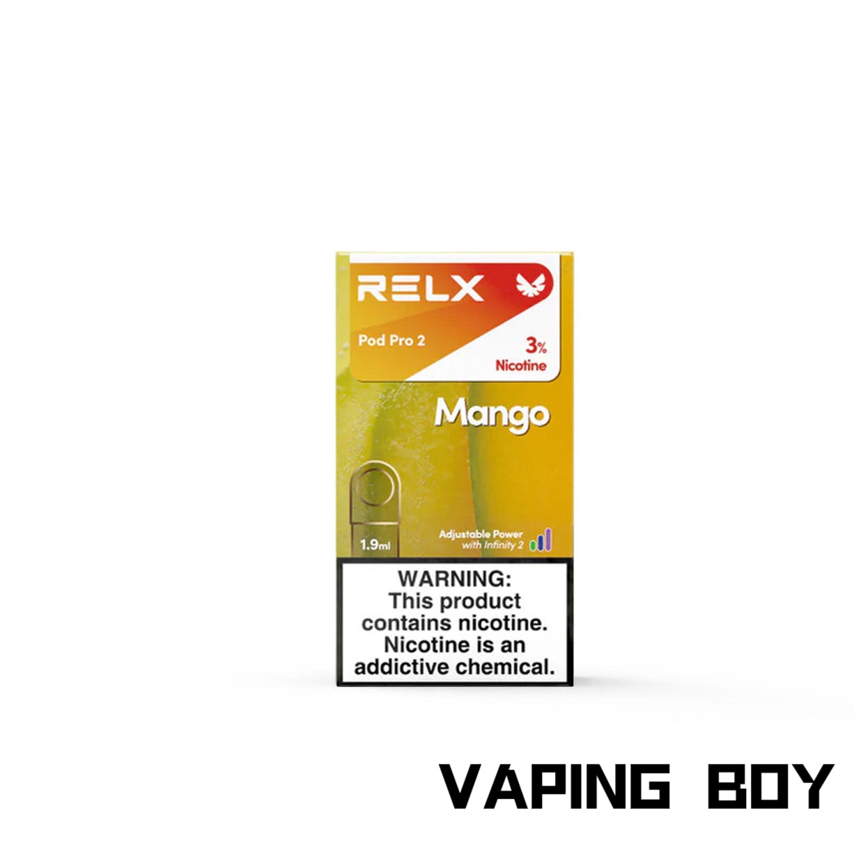 relx infinity pod mango(golden slice)
