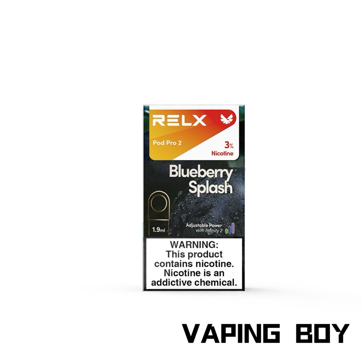 Home relx infinity pod blueberry splash