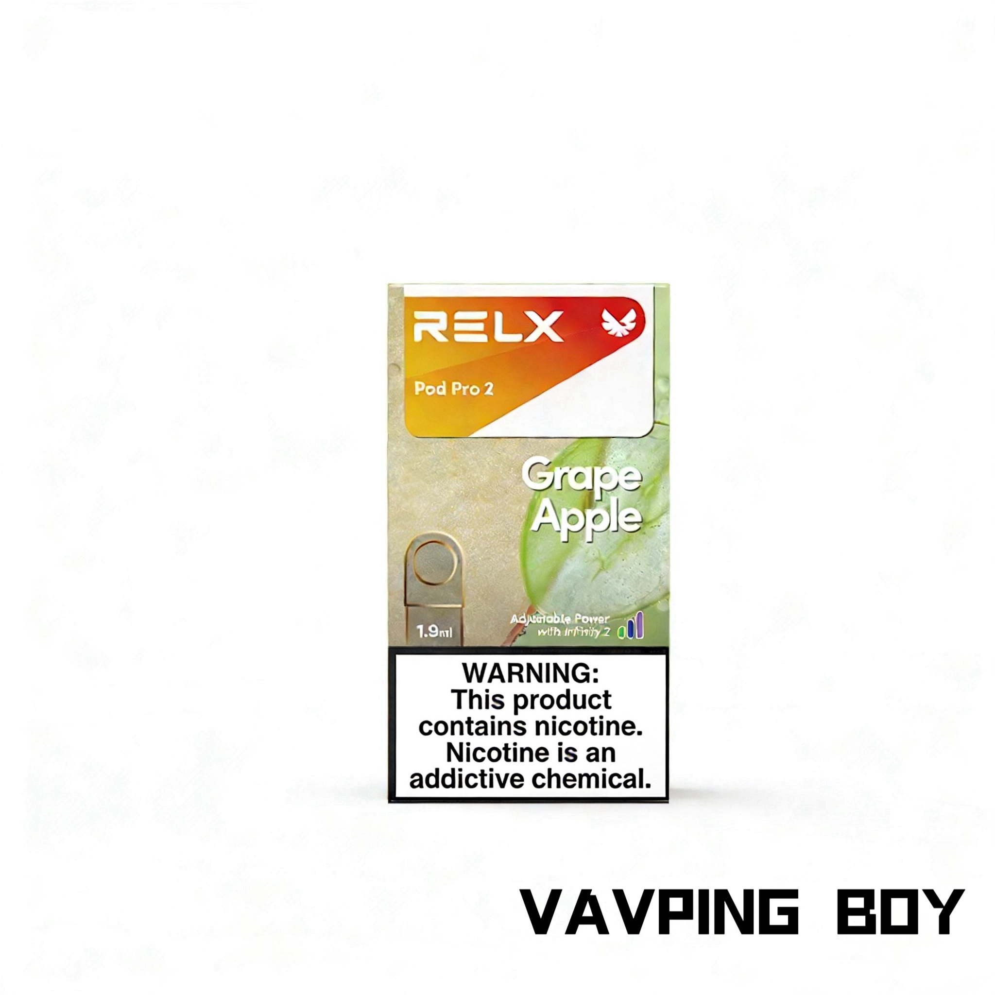 relx infinity pod tangy green(grape apple)